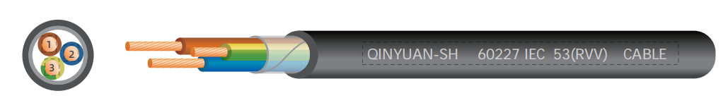 PVC电源线60227 IEC 52(RVV)/53(RVV) 